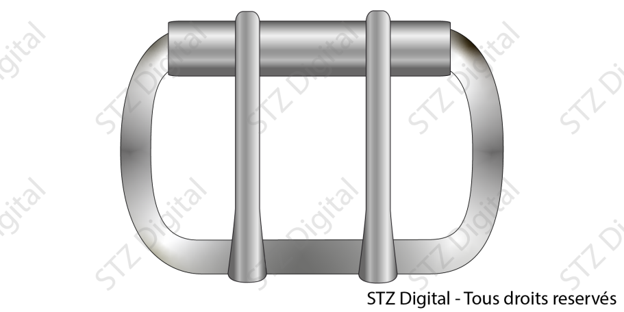 Boucle de ceinture - dessin vectoriel boucle de ceinture métallique en dessin vectoriel